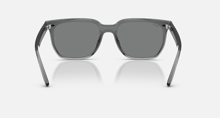 Ray-Ban RB4466D Transparent Grey with Dark Grey Solid Color lenses - Back