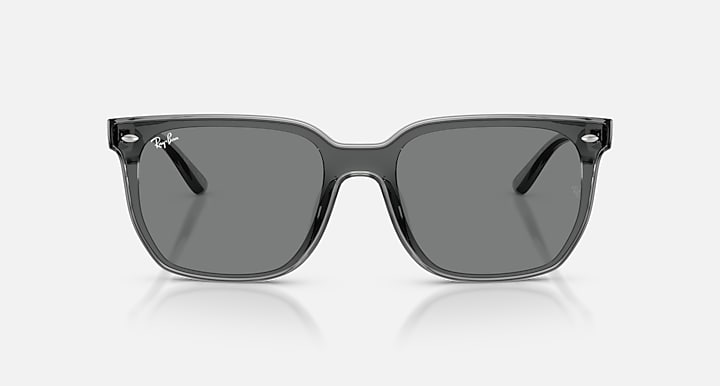 Ray-Ban RB4466D Transparent Grey with Dark Grey Solid Color lenses - Front