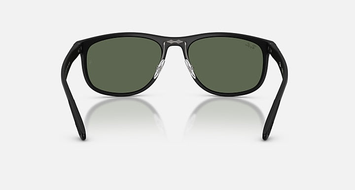 Ray-Ban RB4468 LITEFORCE Sand Black with Dark Green Solid Color lenses - Back