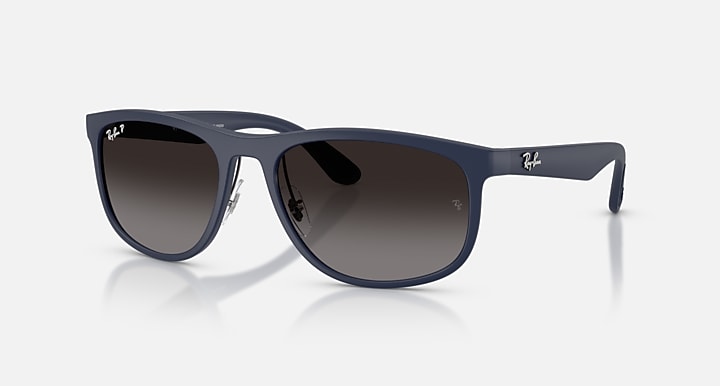 Ray-Ban RB4468 LITEFORCE Sand Dark Blue with Grey Gradient Polarized Gradient lenses - Quarter