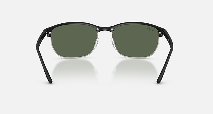 Ray-Ban RB4469 LITEFORCE Sand Black with Dark Green Solid Color lenses - Back