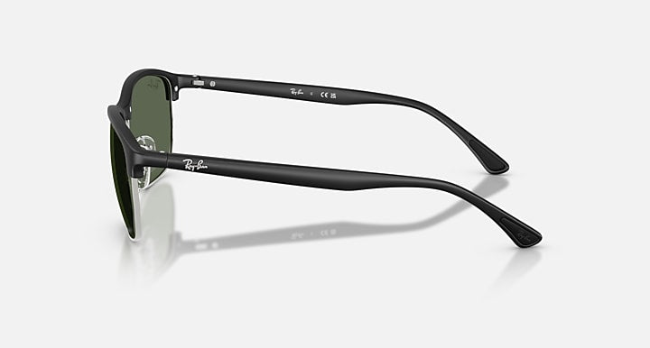 Ray-Ban RB4469 LITEFORCE Sand Black with Dark Green Solid Color lenses - Lateral