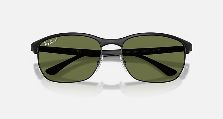 Ray-Ban RB4469 POLARIZED S LENSES Sand Black with Polarized S Green Polarized S lenses - Closed Front