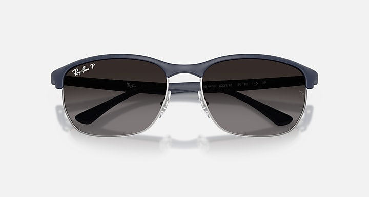 Ray-Ban RB4469 LITEFORCE Sand Dark Blue with Grey Gradient Polarized Gradient lenses - Closed Front