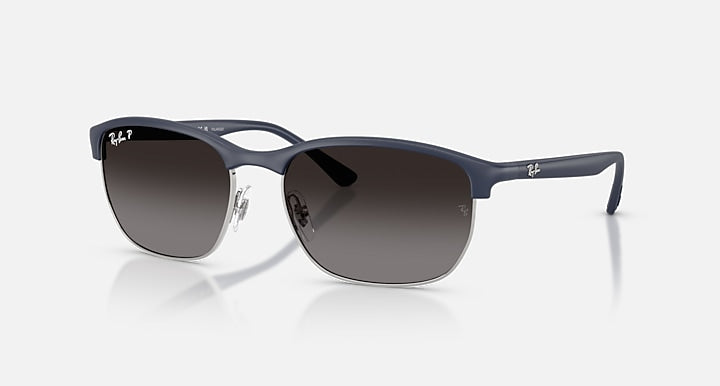 Ray-Ban RB4469 LITEFORCE Sand Dark Blue with Grey Gradient Polarized Gradient lenses - Quarter