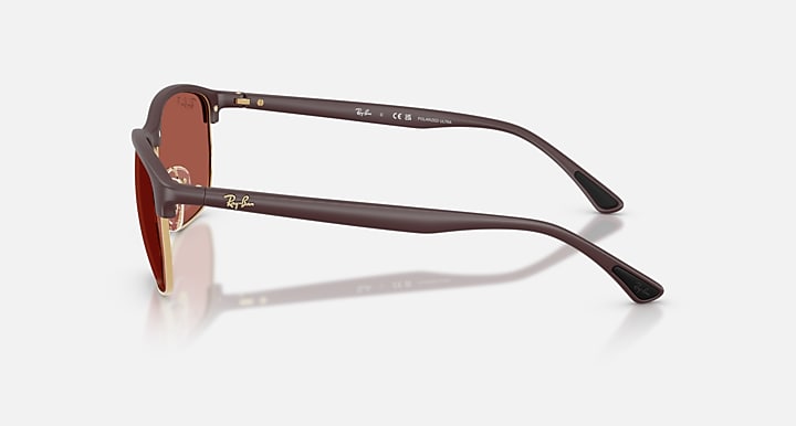 Ray-Ban RB4469 POLARIZED S LENSES Sand Violet with Polarized S Red Polarized S lenses - Lateral