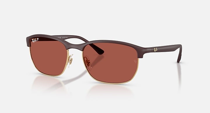 Ray-Ban RB4469 POLARIZED S LENSES Sand Violet with Polarized S Red Polarized S lenses - Quarter