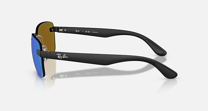 Ray-Ban RB4470 POLARIZED+ LENSES Sand Black with Polarized Green Polarized+ lenses - Lateral