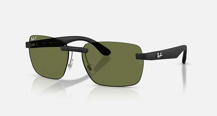 Ray-Ban RB4470 POLARIZED S LENSES Sand Black with Polarized S Green Polarized S lenses - Quarter