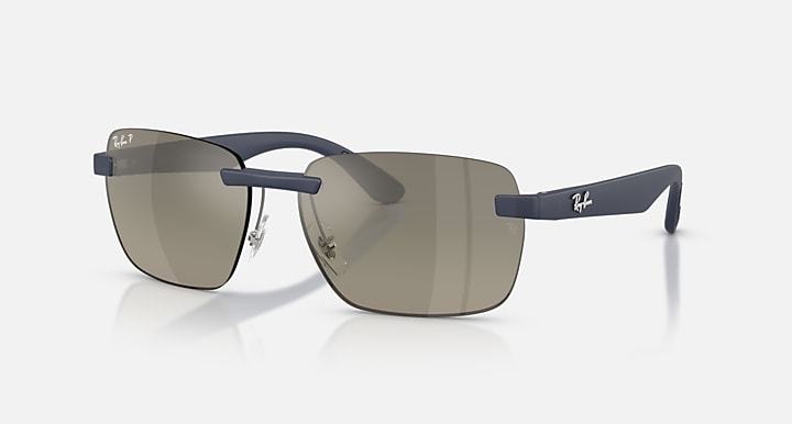 Ray-Ban RB4470 POLARIZED+ LENSES Sand Dark Blue with Grey Gradient Polarized+ Polarized+ lenses - Quarter