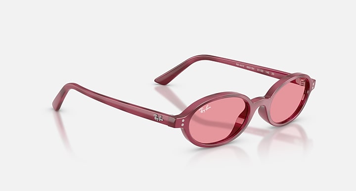 Ray-Ban KHAL BIO-BASED ONLINE ONLY LIMITED Violet Havana with Pink Solid Color lenses - Alternative