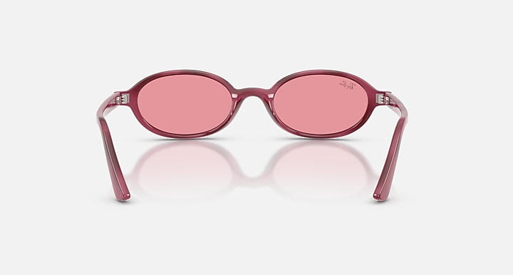 Ray-Ban KHAL BIO-BASED ONLINE ONLY LIMITED Violet Havana with Pink Solid Color lenses - Back