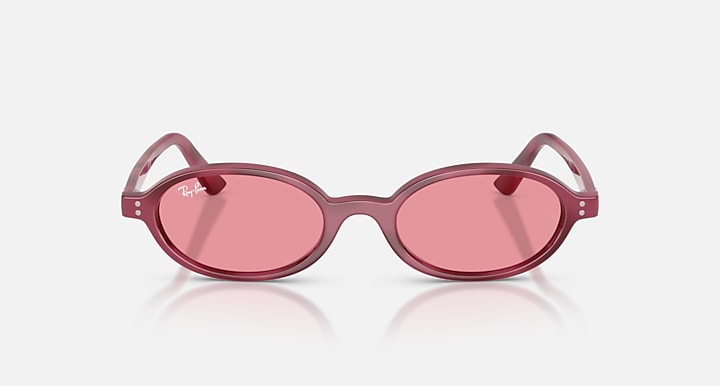 Ray-Ban KHAL BIO-BASED ONLINE ONLY LIMITED Violet Havana with Pink Solid Color lenses - Front