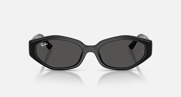 Ray-Ban RB4473D Black with Dark Grey Solid Color lenses - Front