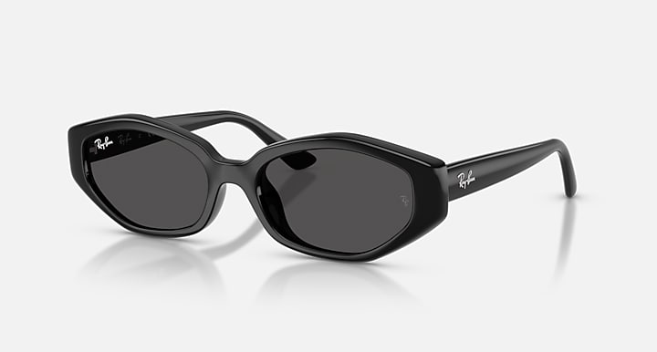 Ray-Ban RB4473D Black with Dark Grey Solid Color lenses - Quarter