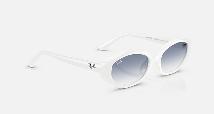 Ray-Ban RB4473D White with Clear Gradient Light Blue Gradient lenses - Alternative