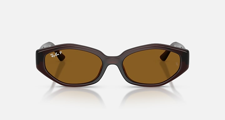 Ray-Ban RB4473D Dark Brown with Dark Brown Polarized Solid Color lenses - Front