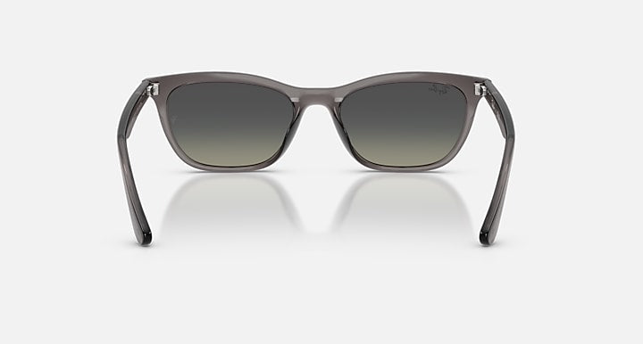 Ray-Ban RB4474D Transparent Dark Grey with Gradient Grey Gradient lenses - Back
