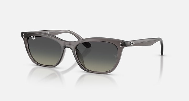 Ray-Ban RB4474D Transparent Dark Grey with Gradient Grey Gradient lenses - Quarter