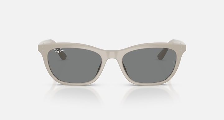 Ray-Ban RB4474D Beige with Dark Grey Solid Color lenses - Front