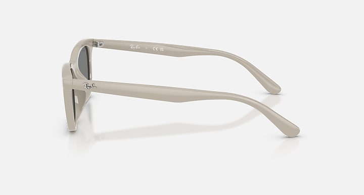 Ray-Ban RB4474D Beige with Dark Grey Solid Color lenses - Lateral