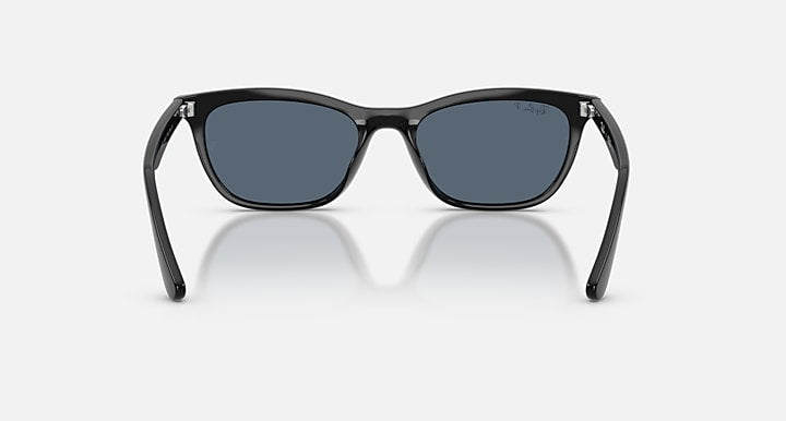 Ray-Ban RB4474D Black with Blue Polarized Solid Color lenses - Back