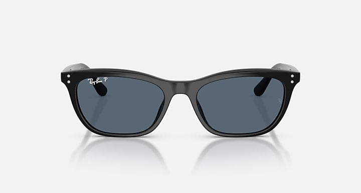 Ray-Ban RB4474D Black with Blue Polarized Solid Color lenses - Front
