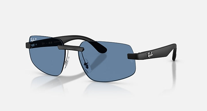Ray-Ban RB4475 POLARIZED S LENSES Sand Black with Polarized S Blue Polarized S lenses - Quarter