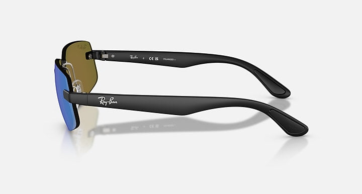 Ray-Ban RB4475 POLARIZED+ LENSES Sand Black with Polarized Green Polarized+ lenses - Lateral