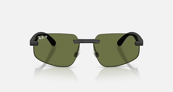 Ray-Ban RB4475 POLARIZED S LENSES Sand Black with Polarized S Green Polarized S lenses - Front