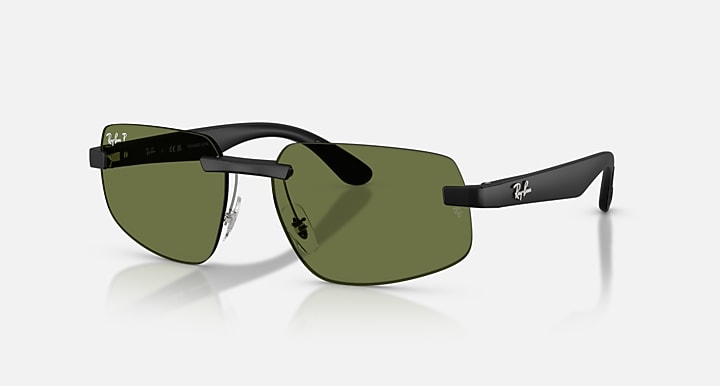 Ray-Ban RB4475 POLARIZED S LENSES Sand Black with Polarized S Green Polarized S lenses - Quarter