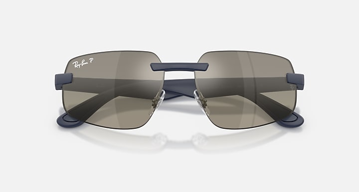 Ray-Ban RB4475 POLARIZED+ LENSES Sand Dark Blue with Grey Gradient Polarized+ Polarized+ lenses - Closed Front