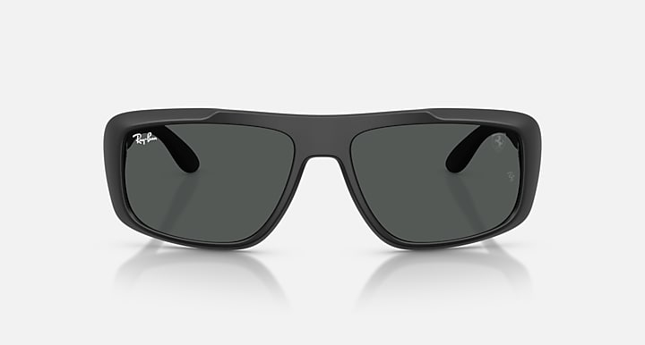 Ray-Ban RB4479M SCUDERIA FERRARI COLLECTION Matte Black with Grey Solid Color lenses - Front