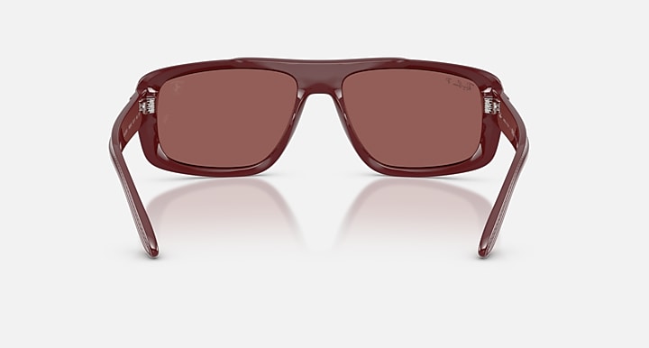Ray-Ban RB4479M SCUDERIA FERRARI COLLECTION POLARIZED+ LENSES Dark Red with Purple Mirror Silver Polarized+ Polarized+ lenses - Back