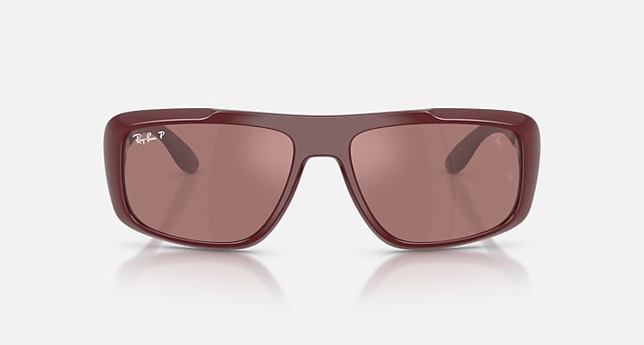 Ray-Ban RB4479M SCUDERIA FERRARI COLLECTION POLARIZED+ LENSES Dark Red with Purple Mirror Silver Polarized+ Polarized+ lenses - Front