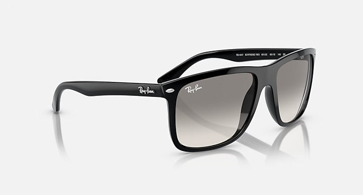 Ray-Ban BOYFRIEND TWO Black with Light Grey Gradient lenses - Alternative