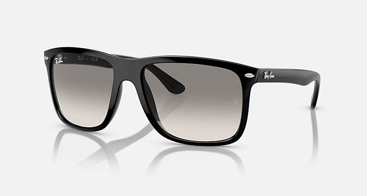 Ray-Ban BOYFRIEND TWO Black with Light Grey Gradient lenses - Quarter