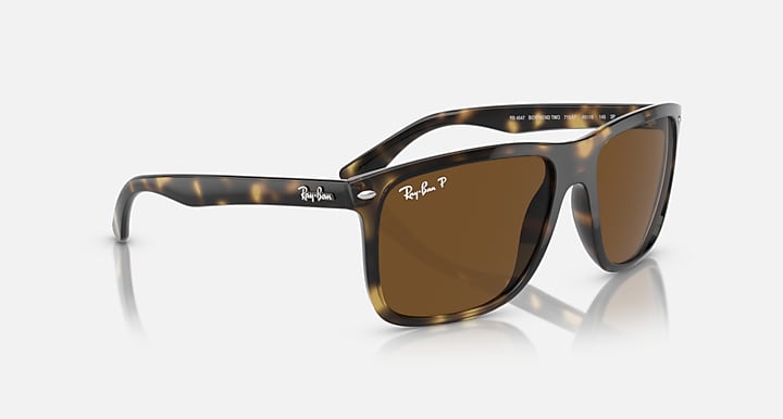 Ray-Ban BOYFRIEND TWO Havana with Brown Polarized Solid Color lenses - Alternative