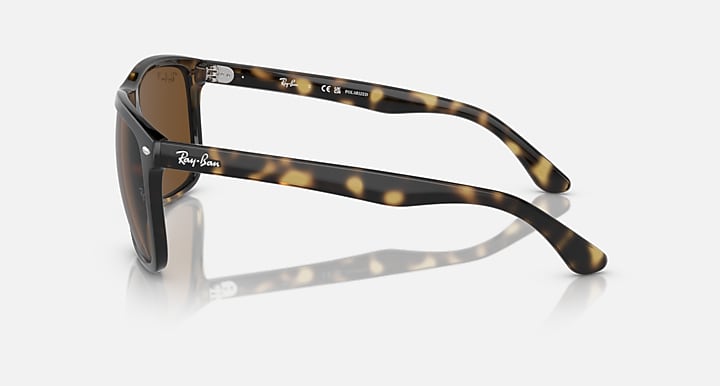 Ray-Ban BOYFRIEND TWO Havana with Brown Polarized Solid Color lenses - Lateral