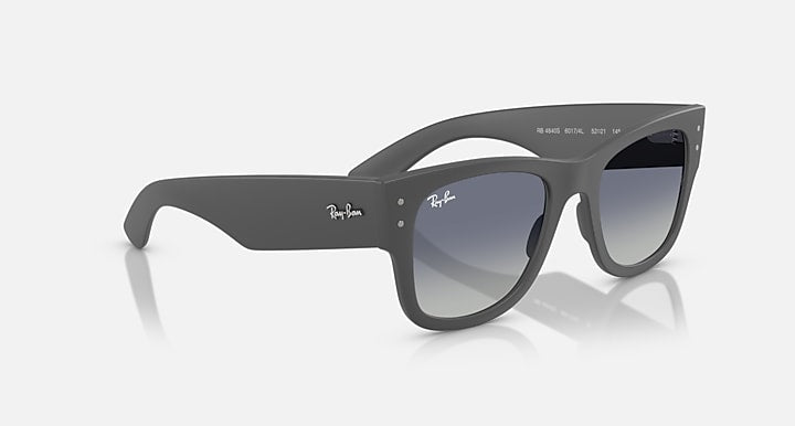 Ray-Ban MEGA WAYFARER LITEFORCE Sand Gray; Sand Grey with Grey Gradient Blue Gradient lenses - Alternative