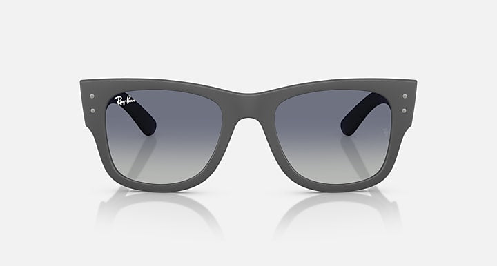 Ray-Ban MEGA WAYFARER LITEFORCE Sand Gray; Sand Grey with Grey Gradient Blue Gradient lenses - Front