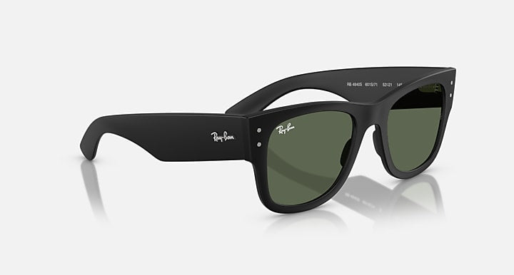 Ray-Ban MEGA WAYFARER LITEFORCE Sand Black with Dark Green Solid Color lenses - Alternative