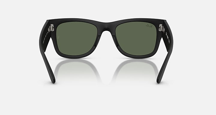 Ray-Ban MEGA WAYFARER LITEFORCE Sand Black with Dark Green Solid Color lenses - Back