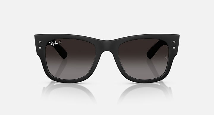 Ray-Ban MEGA WAYFARER LITEFORCE Sand Black with Grey Gradient Polarized Gradient lenses - Front