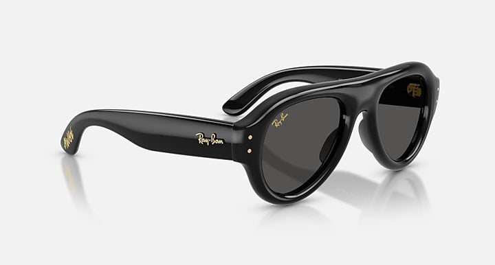 Ray-Ban AVIATOR PUFFER Black with Ultra Black Solid Color lenses - Alternative