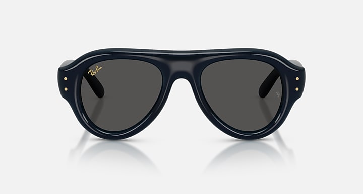 Ray-Ban AVIATOR PUFFER Transparent Dark Blue with Ultra Black Solid Color lenses - Front