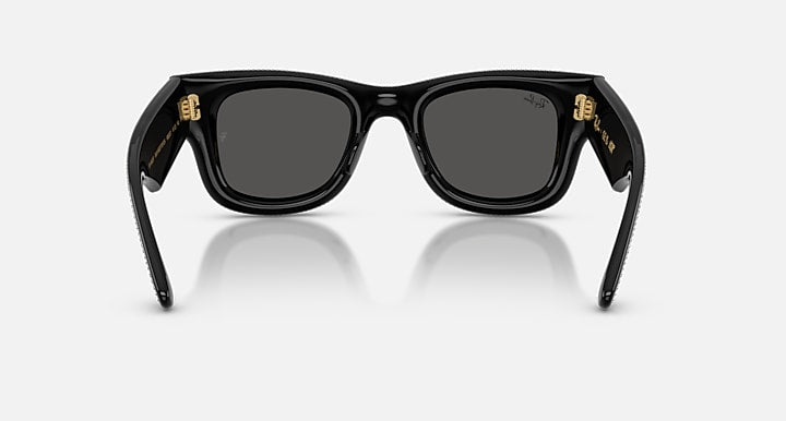 Ray-Ban WAYFARER PUFFER CRYSTAL PAVÈ EDITION Black & Strass Pave with Ultra Black Solid Color lenses - Back