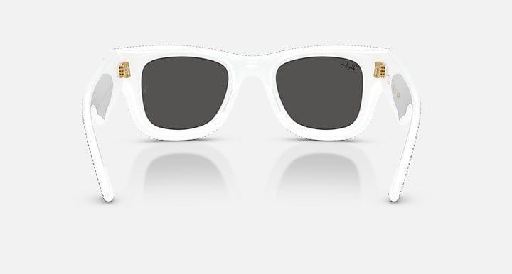 Ray-Ban WAYFARER PUFFER CRYSTAL PAVÈ EDITION White & Strass Pave with Ultra Black Solid Color lenses - Back