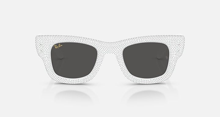 Ray-Ban WAYFARER PUFFER CRYSTAL PAVÈ EDITION White & Strass Pave with Ultra Black Solid Color lenses - Front