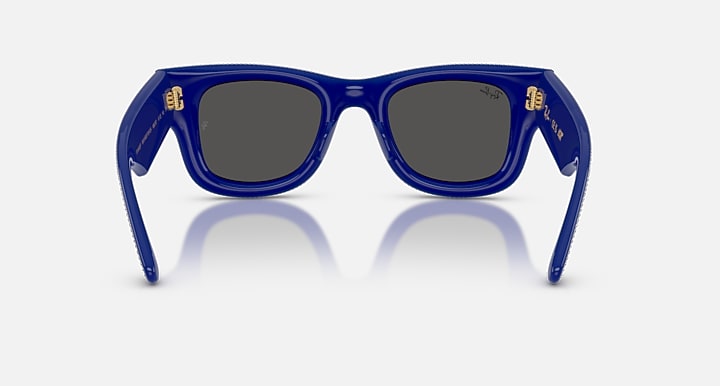 Ray-Ban WAYFARER PUFFER CRYSTAL PAVÈ EDITION Blue & Strass Pave with Ultra Black Solid Color lenses - Back